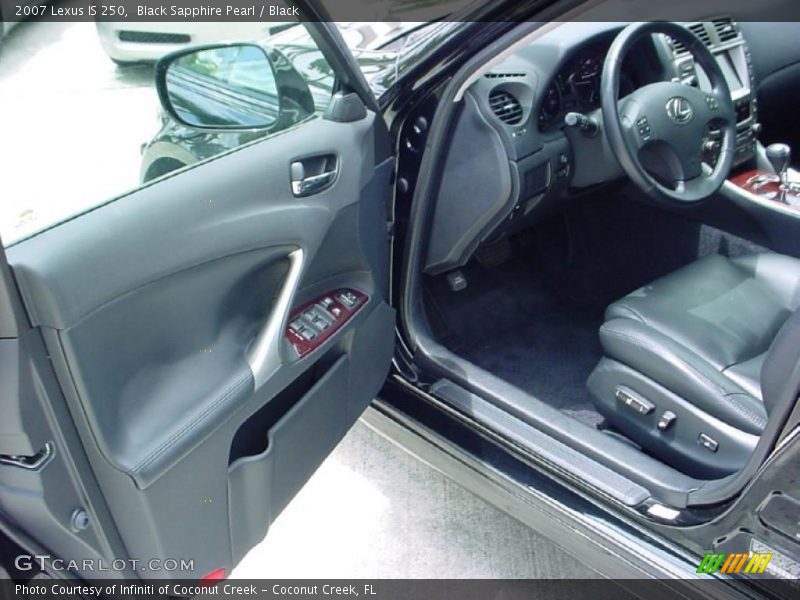 Black Sapphire Pearl / Black 2007 Lexus IS 250