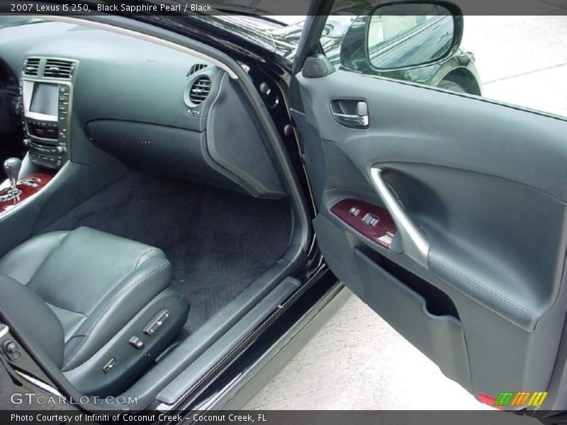 Black Sapphire Pearl / Black 2007 Lexus IS 250