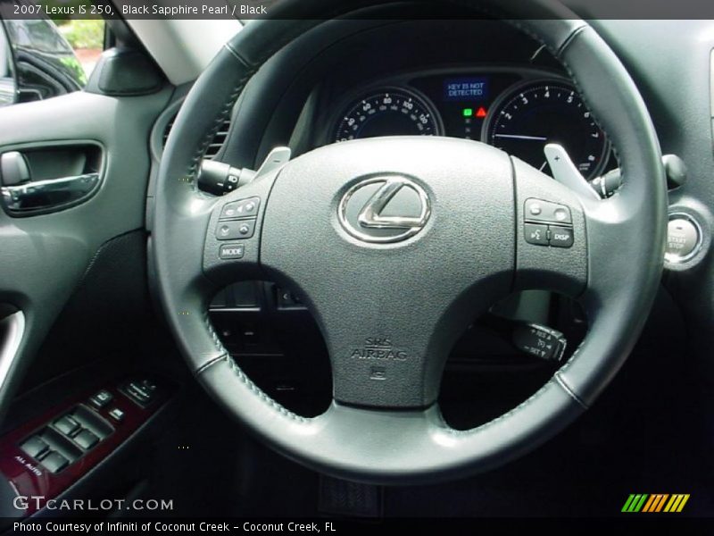 Black Sapphire Pearl / Black 2007 Lexus IS 250
