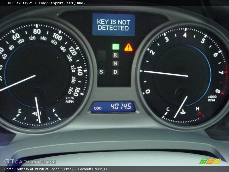 Black Sapphire Pearl / Black 2007 Lexus IS 250