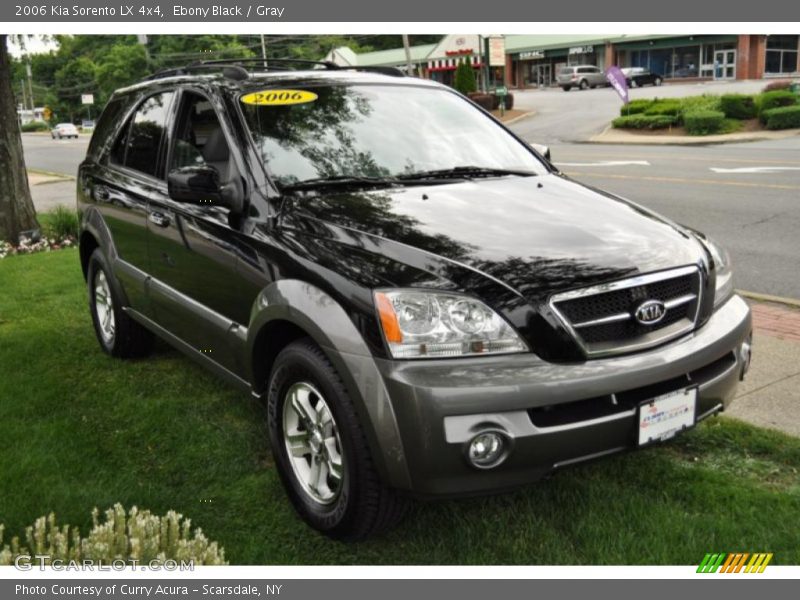 Ebony Black / Gray 2006 Kia Sorento LX 4x4