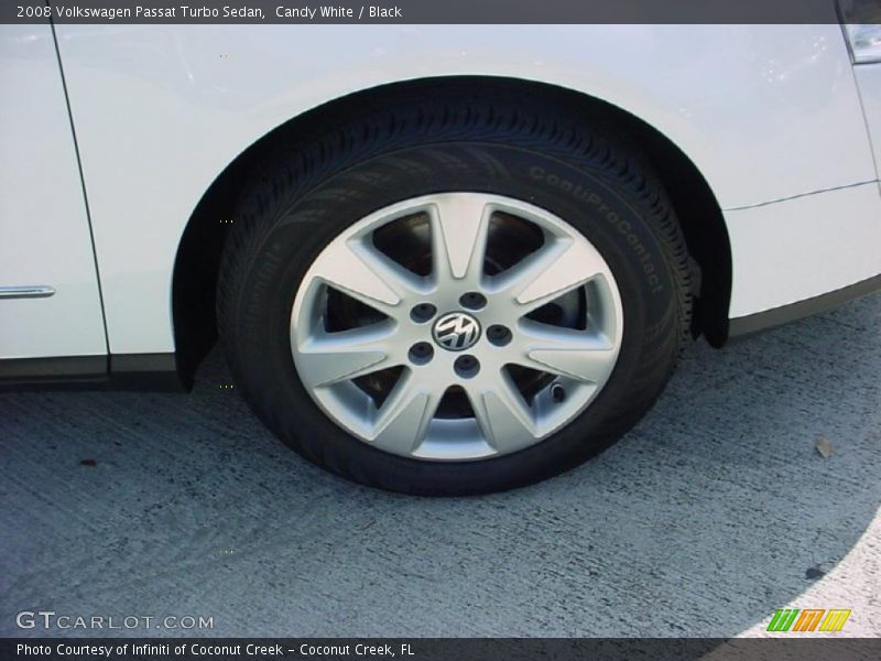 Candy White / Black 2008 Volkswagen Passat Turbo Sedan
