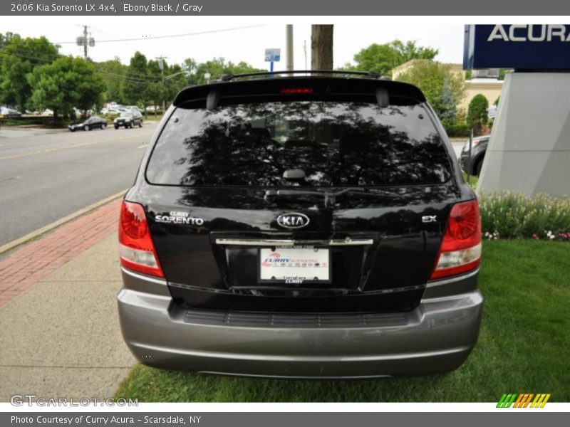 Ebony Black / Gray 2006 Kia Sorento LX 4x4