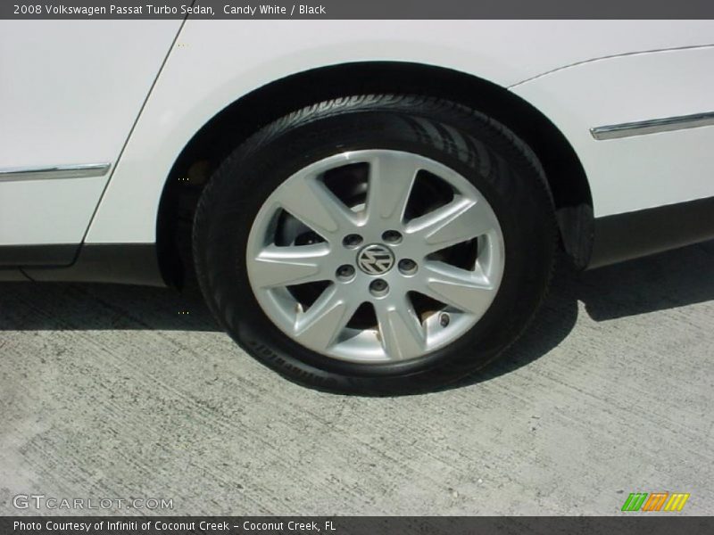 Candy White / Black 2008 Volkswagen Passat Turbo Sedan