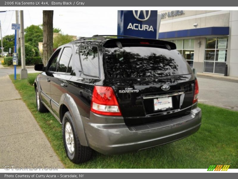 Ebony Black / Gray 2006 Kia Sorento LX 4x4
