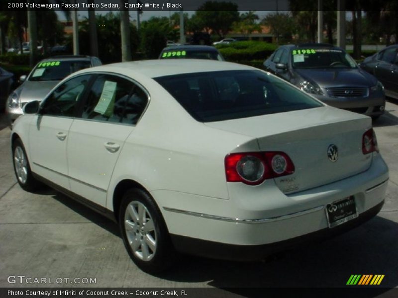 Candy White / Black 2008 Volkswagen Passat Turbo Sedan