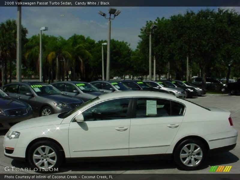 Candy White / Black 2008 Volkswagen Passat Turbo Sedan