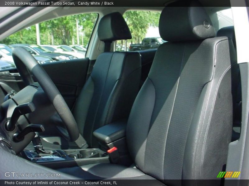Candy White / Black 2008 Volkswagen Passat Turbo Sedan