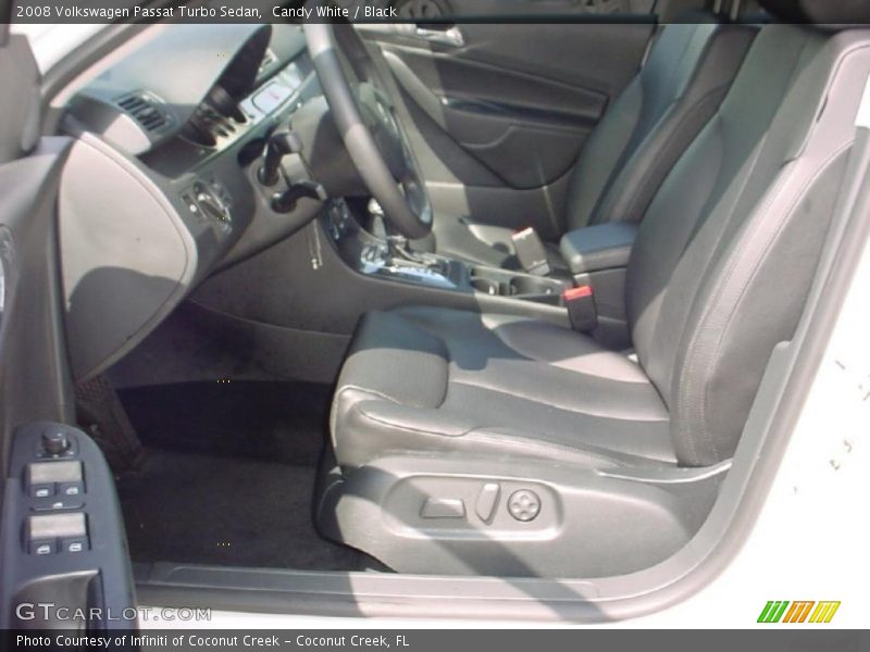 Candy White / Black 2008 Volkswagen Passat Turbo Sedan