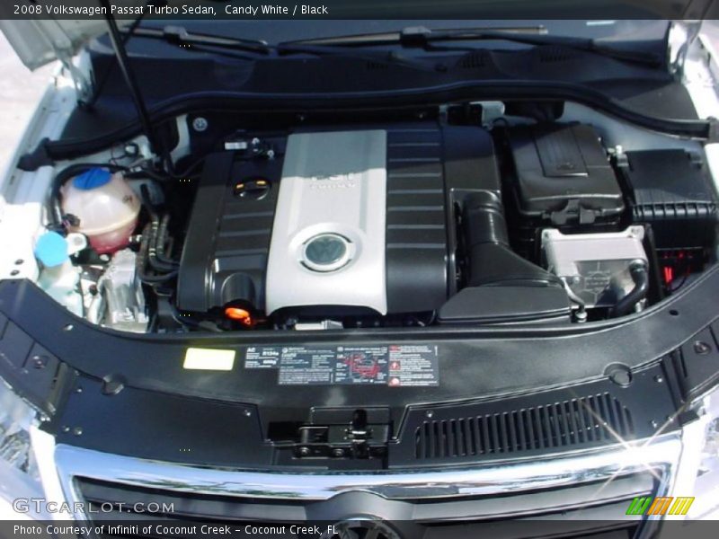 Candy White / Black 2008 Volkswagen Passat Turbo Sedan