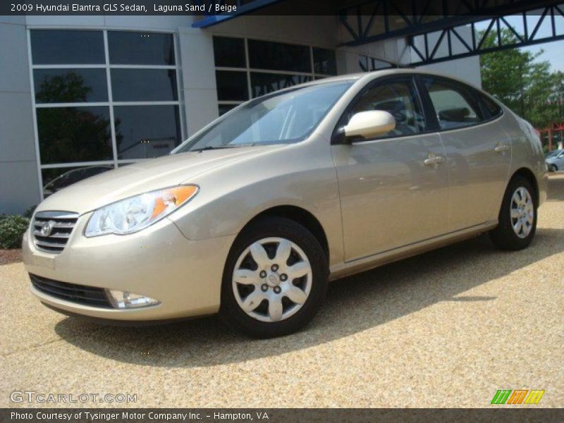 Laguna Sand / Beige 2009 Hyundai Elantra GLS Sedan