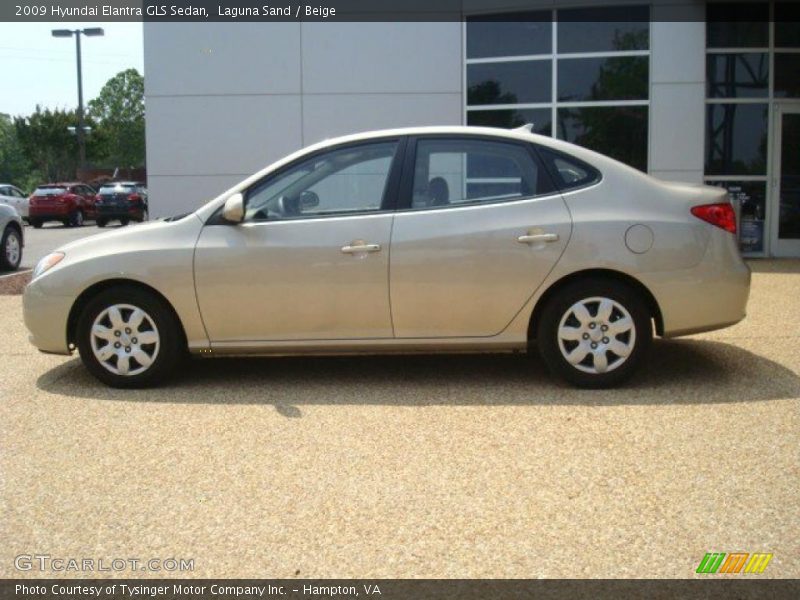 Laguna Sand / Beige 2009 Hyundai Elantra GLS Sedan