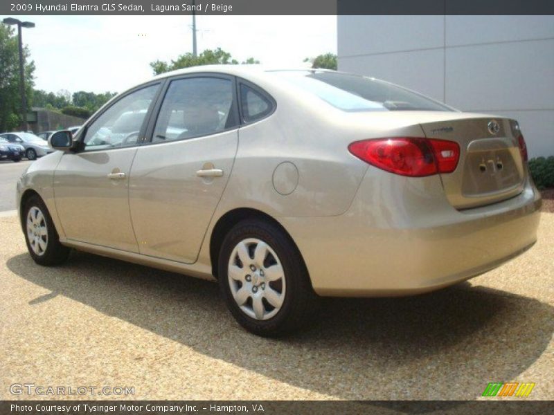 Laguna Sand / Beige 2009 Hyundai Elantra GLS Sedan