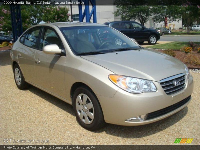 Laguna Sand / Beige 2009 Hyundai Elantra GLS Sedan
