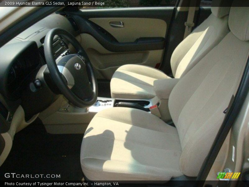Laguna Sand / Beige 2009 Hyundai Elantra GLS Sedan