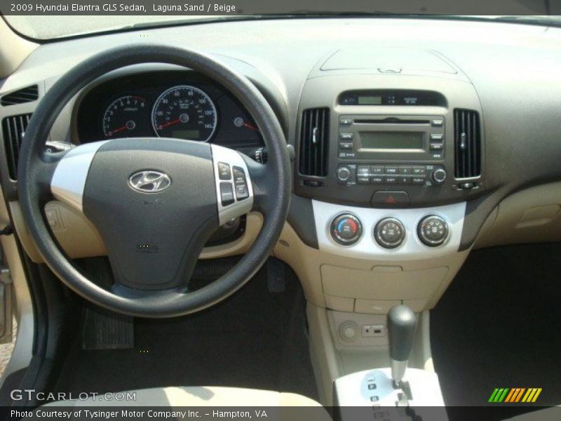 Laguna Sand / Beige 2009 Hyundai Elantra GLS Sedan