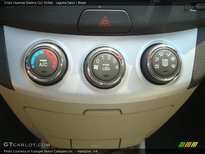 Laguna Sand / Beige 2009 Hyundai Elantra GLS Sedan