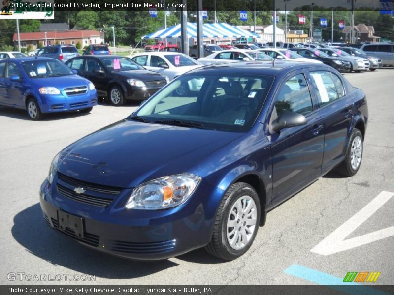 Imperial Blue Metallic / Gray 2010 Chevrolet Cobalt LS Sedan