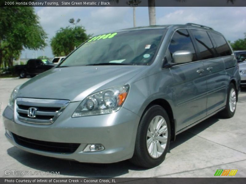 Slate Green Metallic / Black 2006 Honda Odyssey Touring