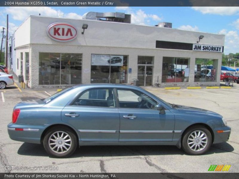 Celadon Green Metallic / Gray 2004 Hyundai XG350 L Sedan