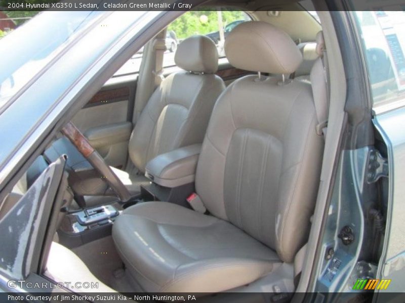 Celadon Green Metallic / Gray 2004 Hyundai XG350 L Sedan