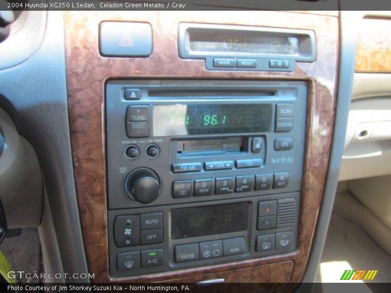 Celadon Green Metallic / Gray 2004 Hyundai XG350 L Sedan