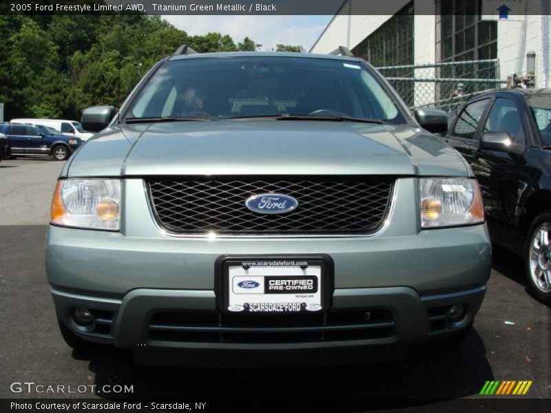 Titanium Green Metallic / Black 2005 Ford Freestyle Limited AWD