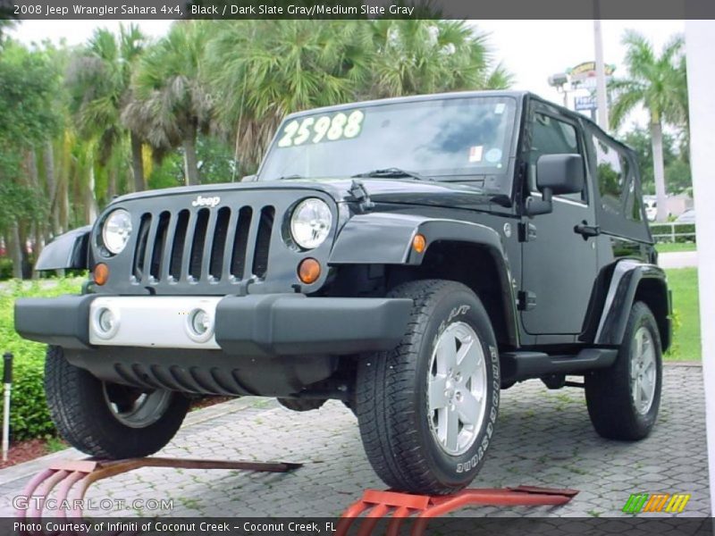 Black / Dark Slate Gray/Medium Slate Gray 2008 Jeep Wrangler Sahara 4x4