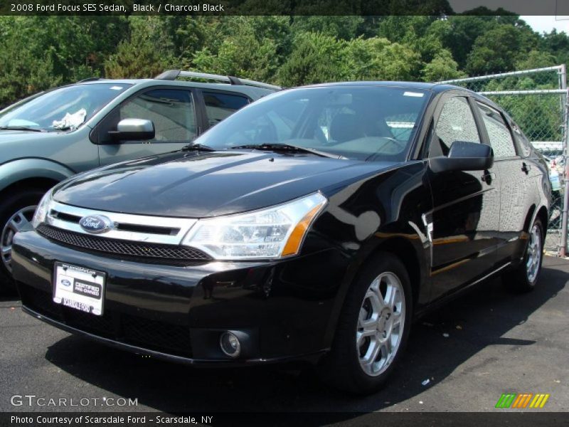 Black / Charcoal Black 2008 Ford Focus SES Sedan