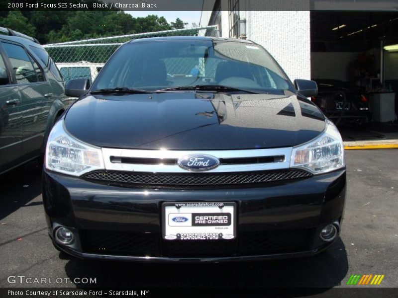 Black / Charcoal Black 2008 Ford Focus SES Sedan