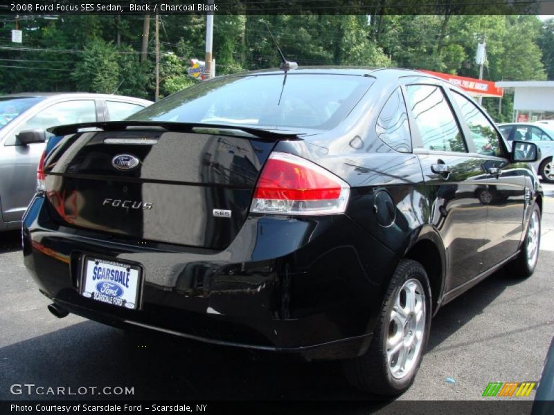 Black / Charcoal Black 2008 Ford Focus SES Sedan