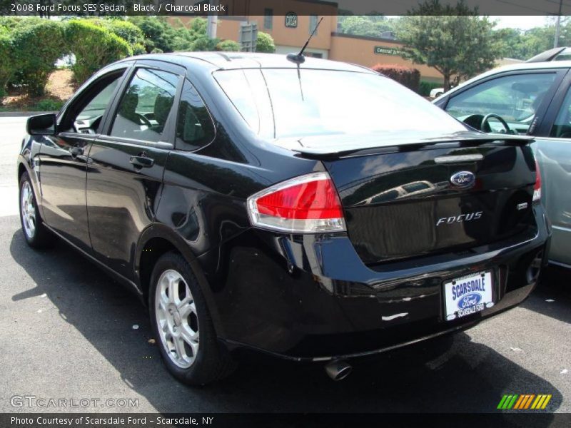Black / Charcoal Black 2008 Ford Focus SES Sedan