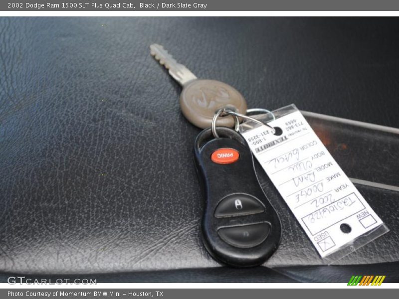 Black / Dark Slate Gray 2002 Dodge Ram 1500 SLT Plus Quad Cab
