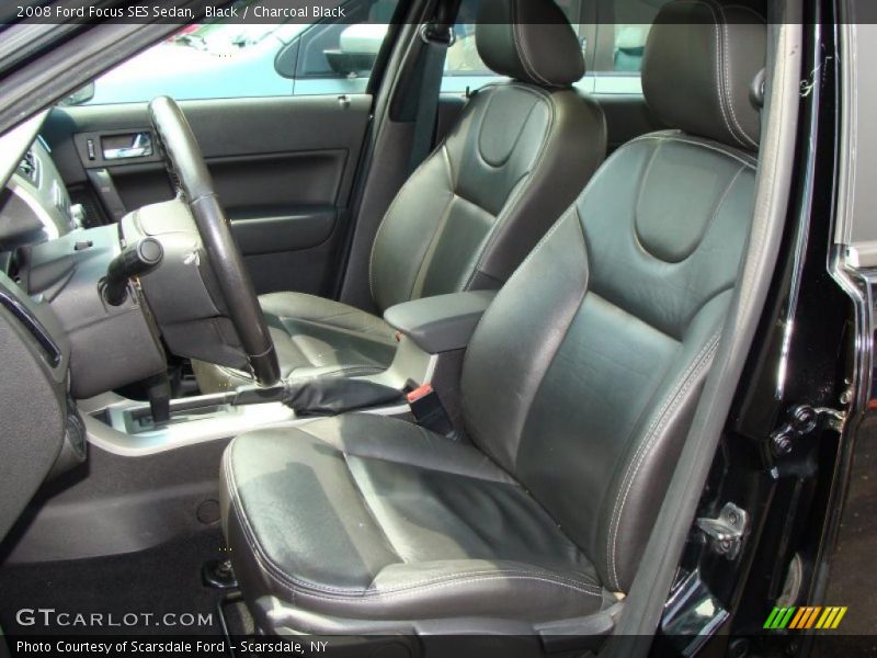 Black / Charcoal Black 2008 Ford Focus SES Sedan