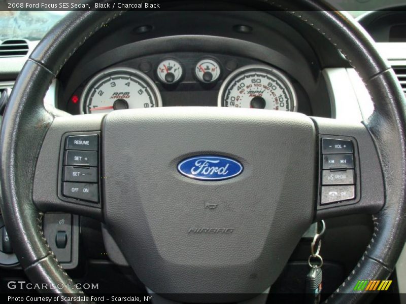 Black / Charcoal Black 2008 Ford Focus SES Sedan