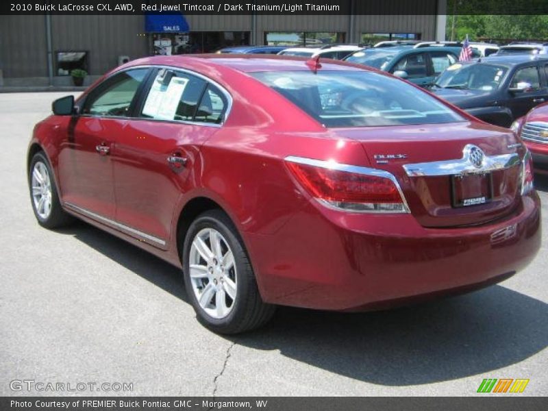 Red Jewel Tintcoat / Dark Titanium/Light Titanium 2010 Buick LaCrosse CXL AWD