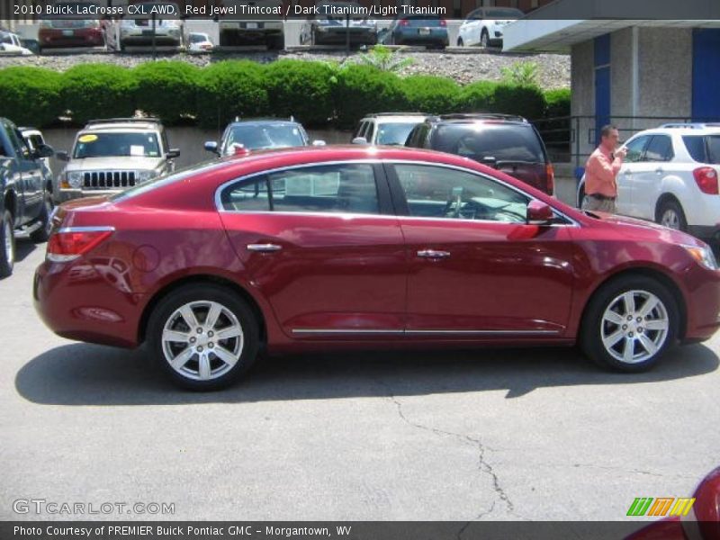 Red Jewel Tintcoat / Dark Titanium/Light Titanium 2010 Buick LaCrosse CXL AWD