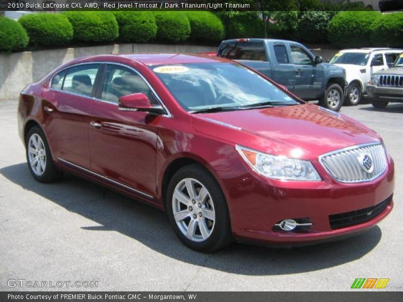 Red Jewel Tintcoat / Dark Titanium/Light Titanium 2010 Buick LaCrosse CXL AWD