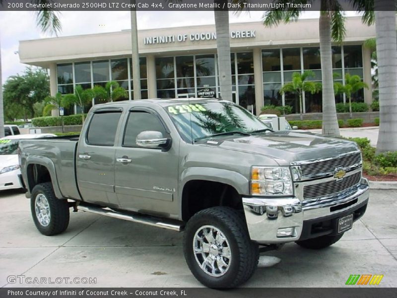 Graystone Metallic / Dark Titanium/Light Titanium 2008 Chevrolet Silverado 2500HD LTZ Crew Cab 4x4