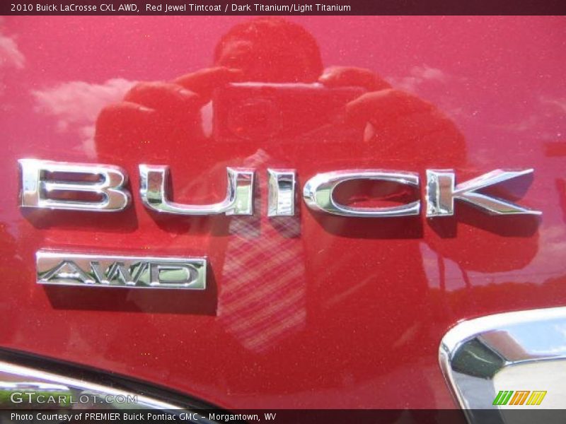 Red Jewel Tintcoat / Dark Titanium/Light Titanium 2010 Buick LaCrosse CXL AWD