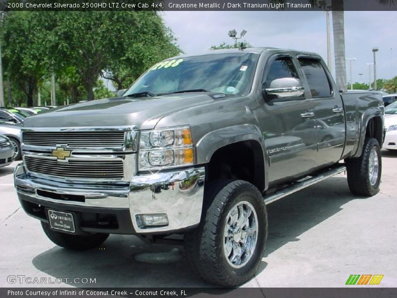 Graystone Metallic / Dark Titanium/Light Titanium 2008 Chevrolet Silverado 2500HD LTZ Crew Cab 4x4