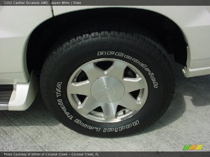 Aspen White / Shale 2002 Cadillac Escalade AWD