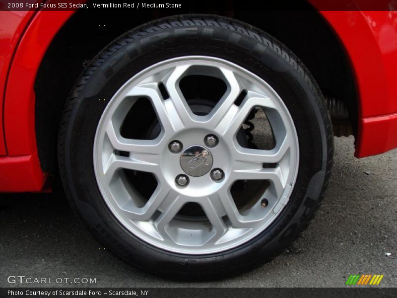 Vermillion Red / Medium Stone 2008 Ford Focus SES Sedan