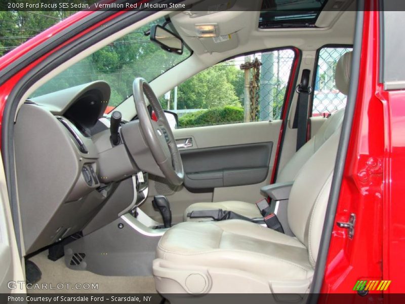 Vermillion Red / Medium Stone 2008 Ford Focus SES Sedan