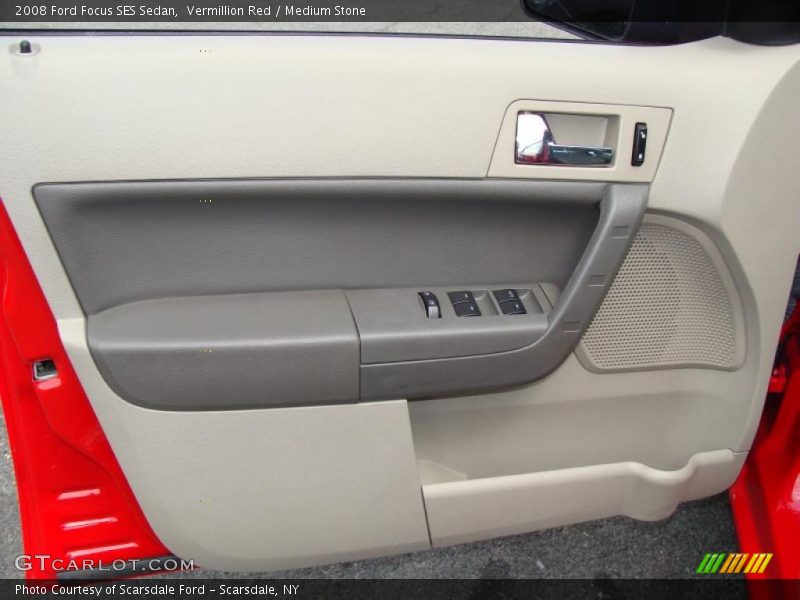 Vermillion Red / Medium Stone 2008 Ford Focus SES Sedan
