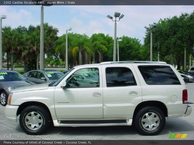Aspen White / Shale 2002 Cadillac Escalade AWD