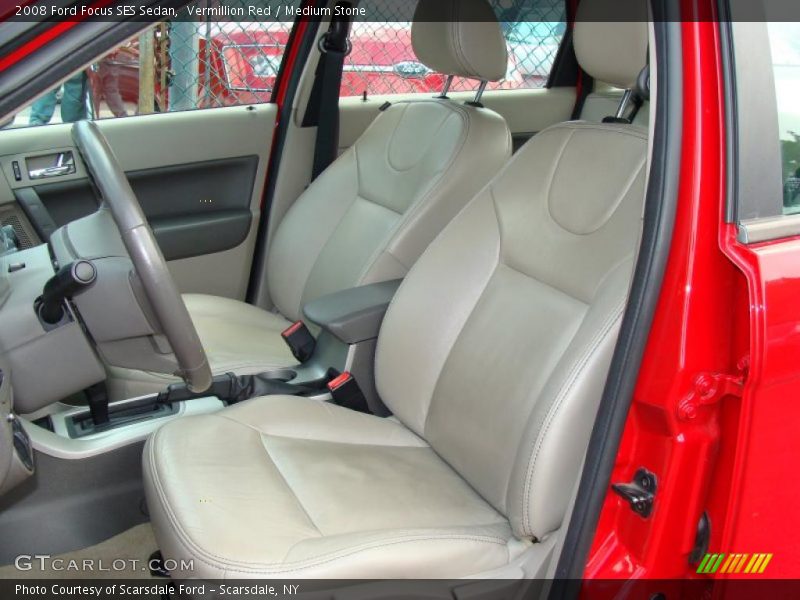 Vermillion Red / Medium Stone 2008 Ford Focus SES Sedan