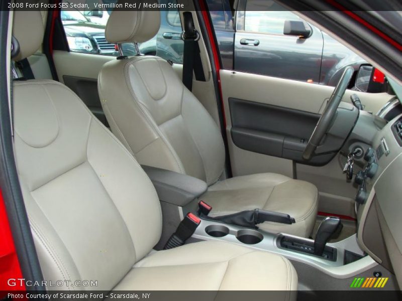 Vermillion Red / Medium Stone 2008 Ford Focus SES Sedan