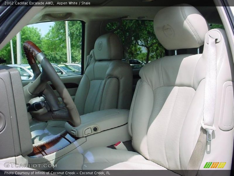 Aspen White / Shale 2002 Cadillac Escalade AWD