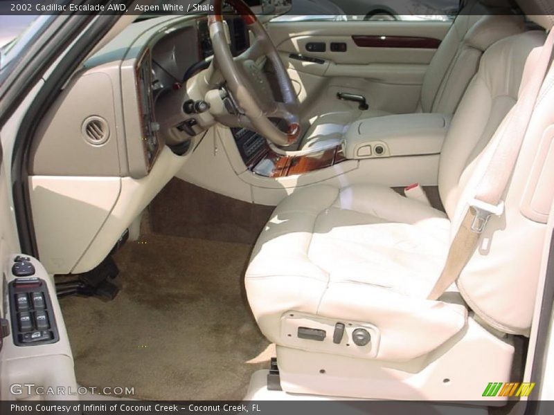 Aspen White / Shale 2002 Cadillac Escalade AWD